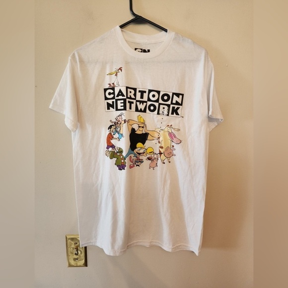 Cartoon Network Character Squad Cast Men's White T-Shirt Medium - Picture 1 of 3